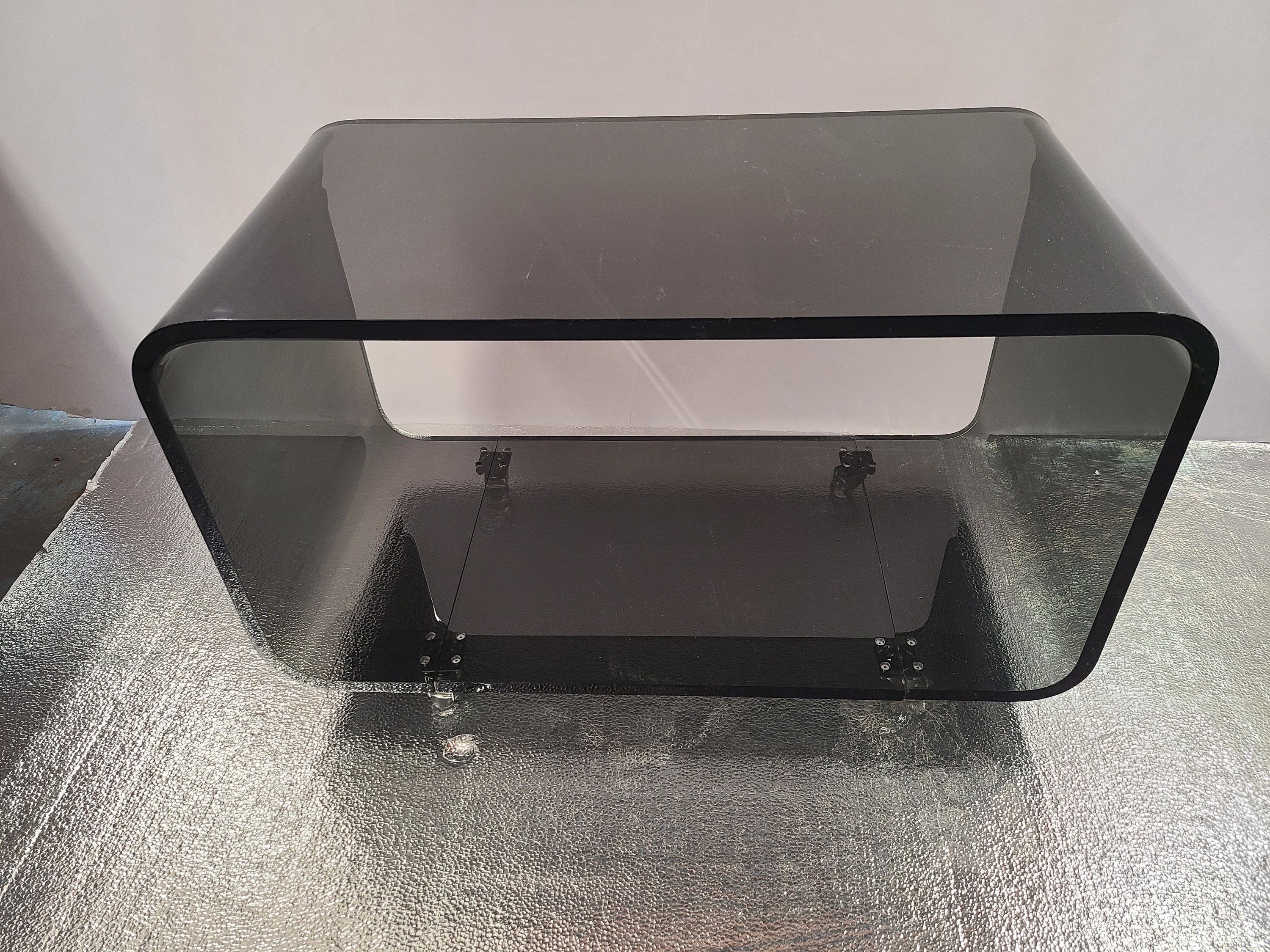 Acrylic TV Table 32 X 16 X 20 on Casters Etsy