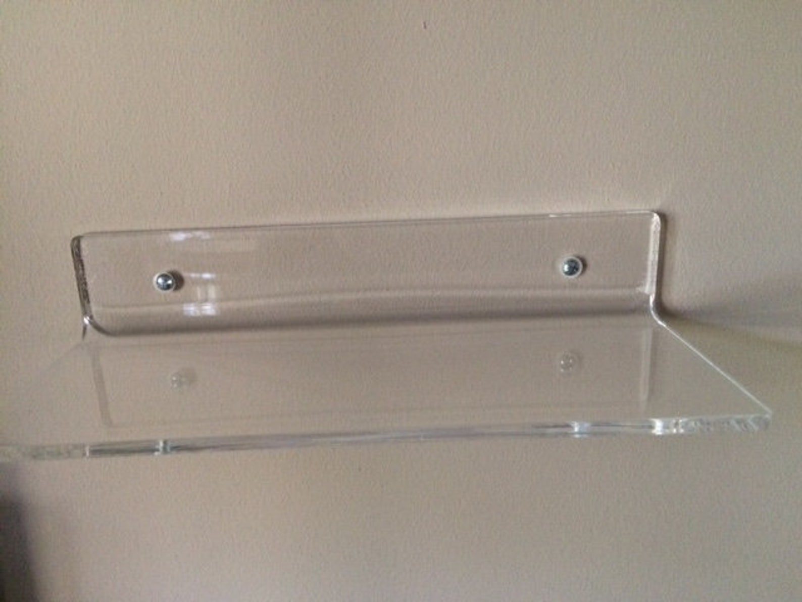 Clear Acrylic Shelf 12 X 6 X 2 Tall Etsy
