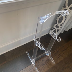 Clear acrylic stand for TV tray tables image 2