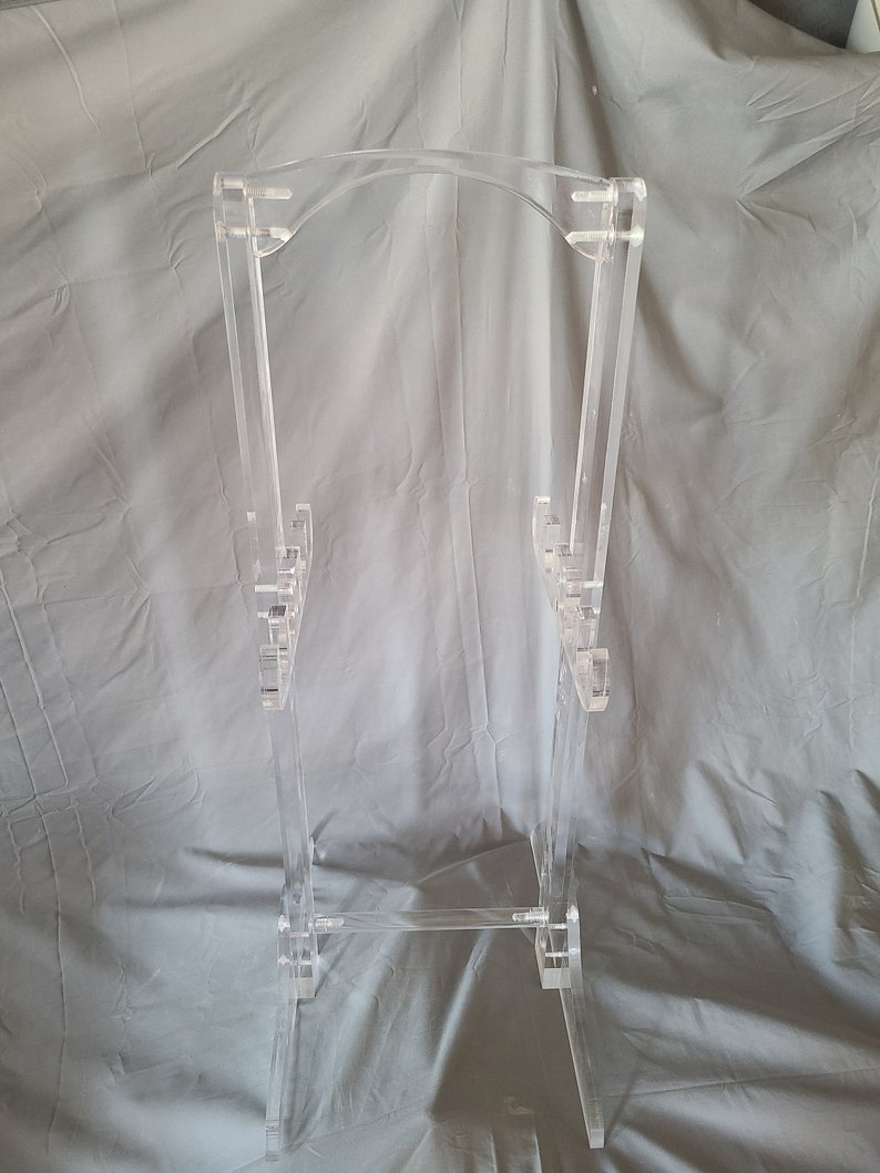 Clear acrylic stand for TV tray tables image 3