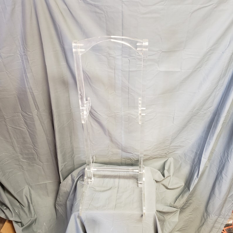 Clear Acrylic TV Tray Table Set of Two With a Stand for Two Etsy