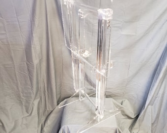 Clear acrylic stand for TV tray tables