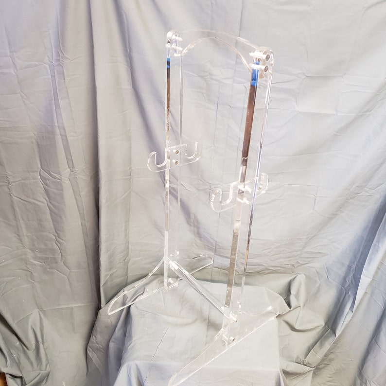 Clear Acrylic TV Tray Table Set of Two With a Stand for Two Etsy