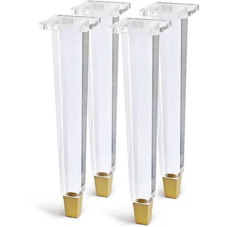 Acrylic Furniture Legs Etsy