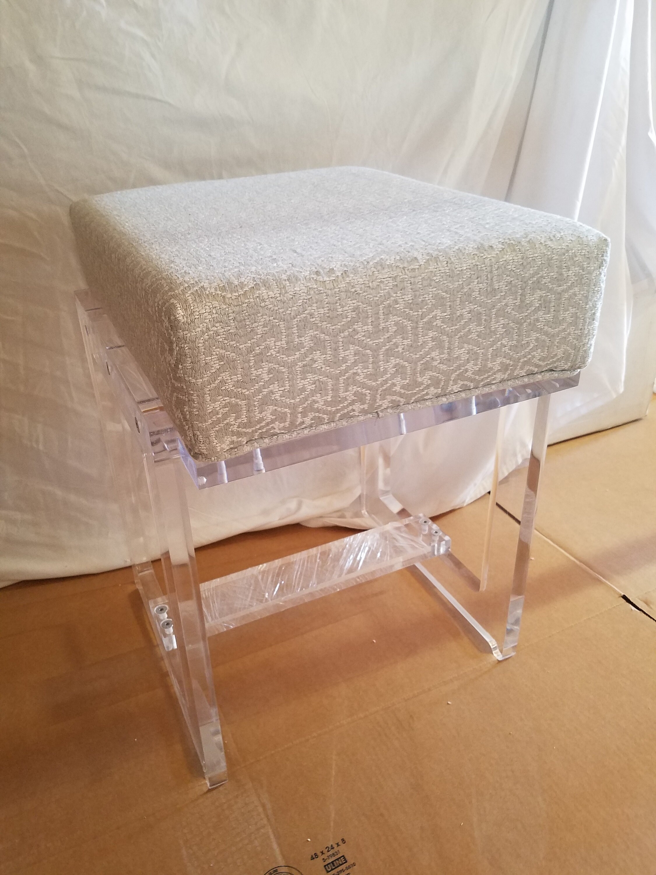 Acrylic Vanity Stool Etsy