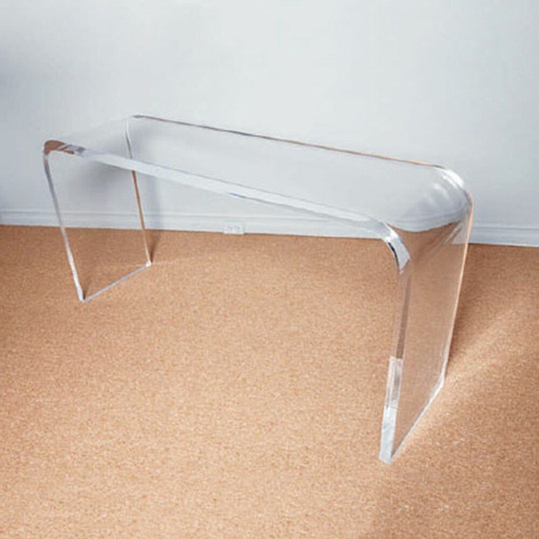 Acrylic Console Tables Waterfall Style Clear and Colors Etsy
