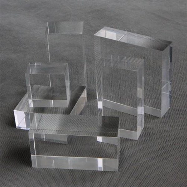 3/4" Clear acrylic/Lucite/Plexiglass Blocks and Bases