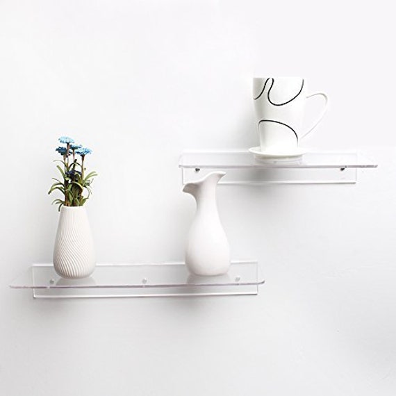 Clear Acrylic Shelf 12 X 6 X 2 Tall Etsy