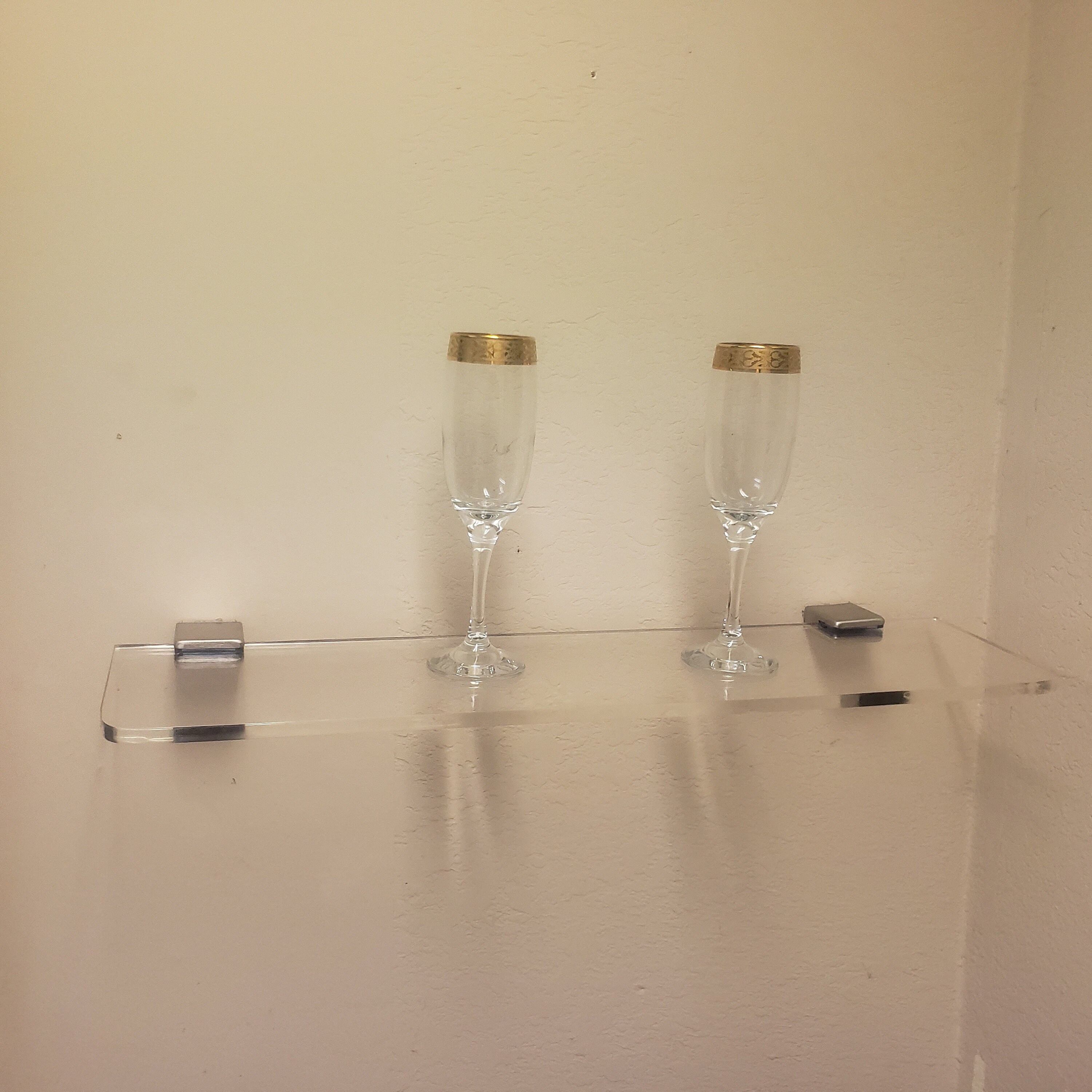 Acrylic Floating Shelf With Hardware Etsy