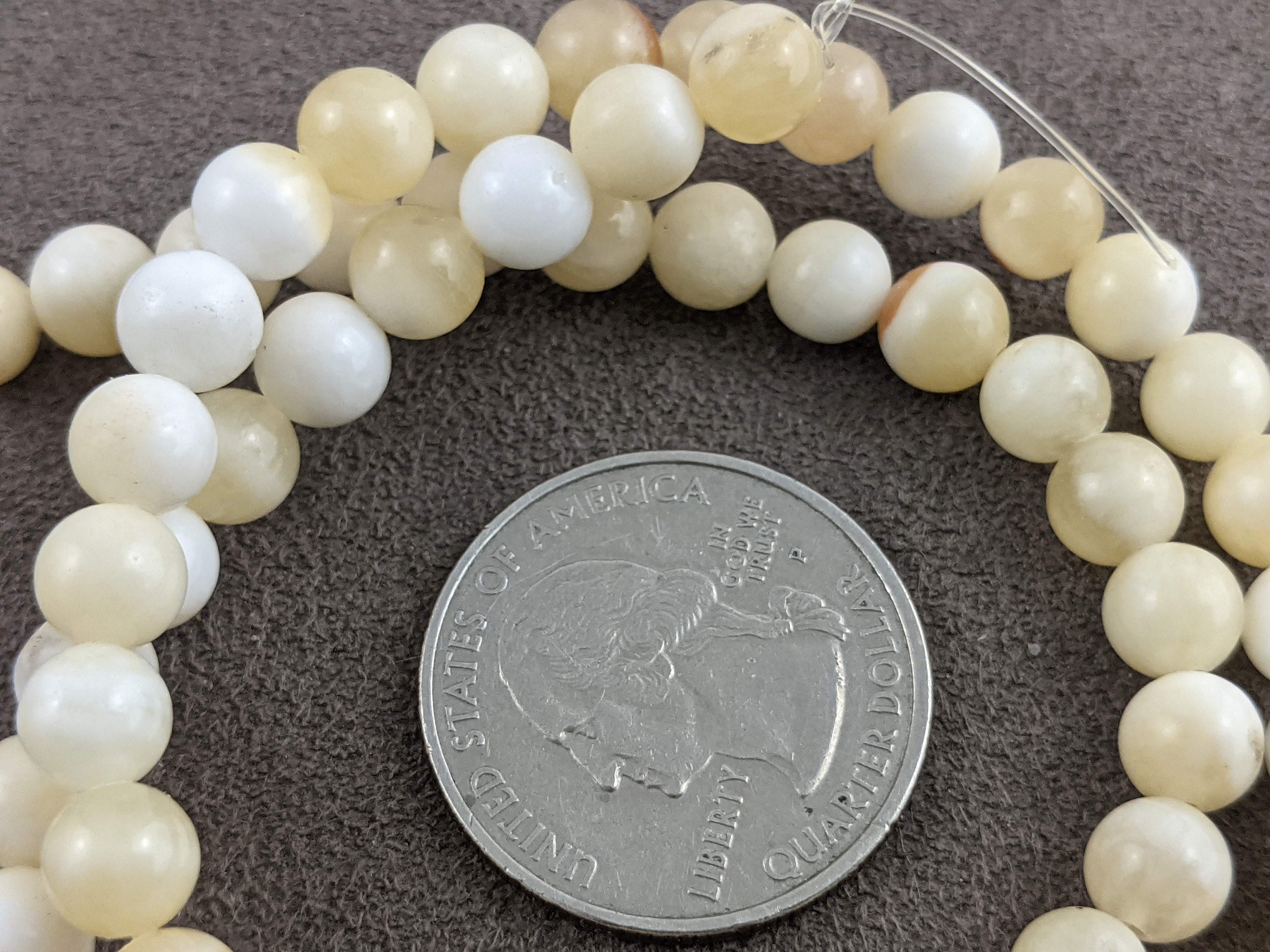Round Beads Hole 0.8mm 286054002 6mm Full strand Ivory Jade Beads A quality Approx 64 beads 6.3mm 15.5 Inch