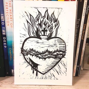Sacred Heart of Jesus 5x7 Catholic Art Print