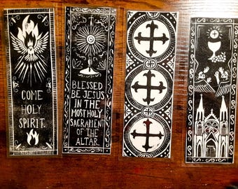 Precious Blood Catholic Bookmark | Handcrafted | Pine Tree Catholic - Etsy