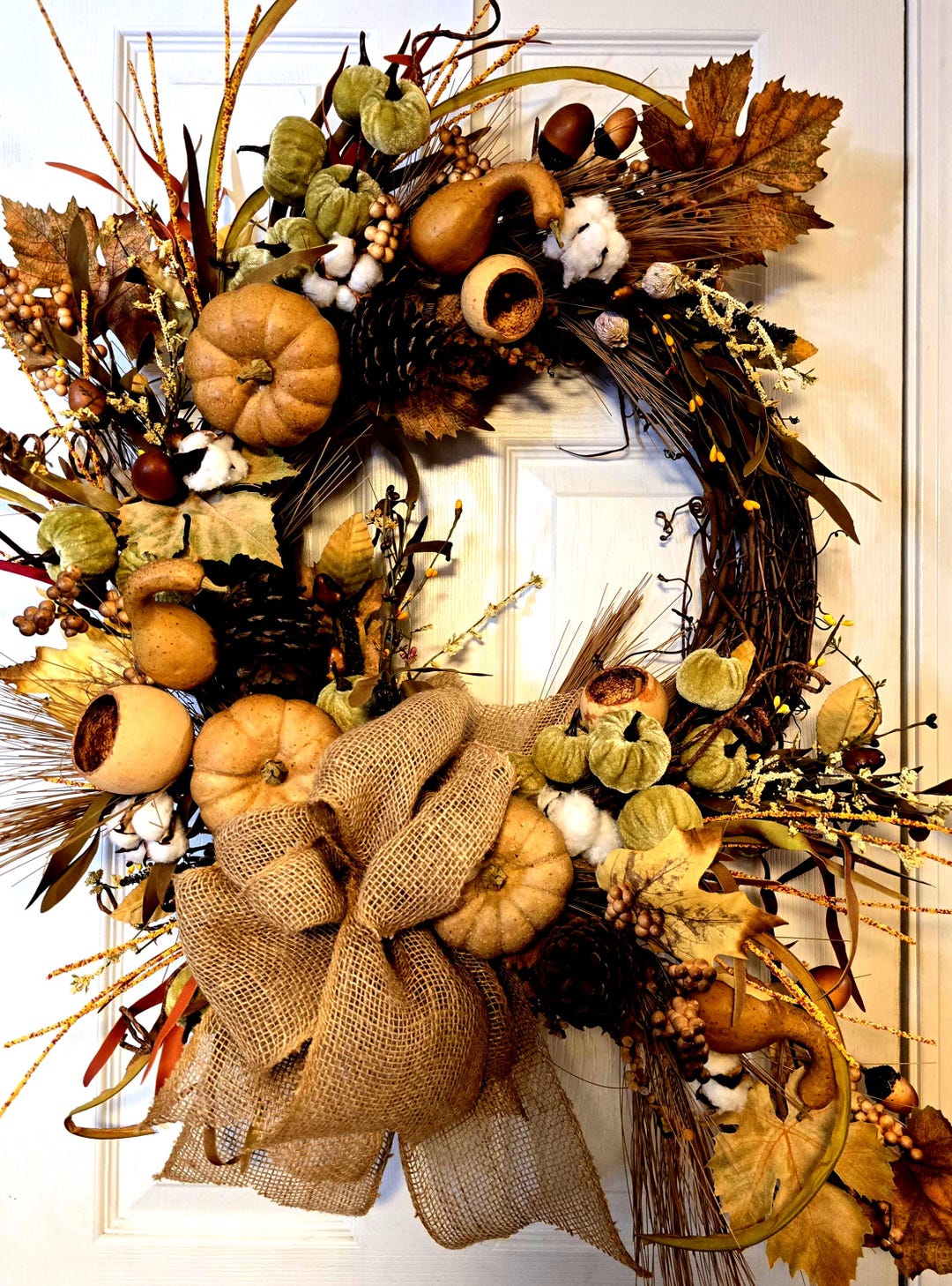 Fall Floral Grapevine Wreath Designed to Enhance Your Front Door - Etsy