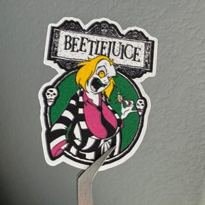Beetlejuice PNG, Cupcake/cake Toppers, Cake Topper, Summerween Party ...