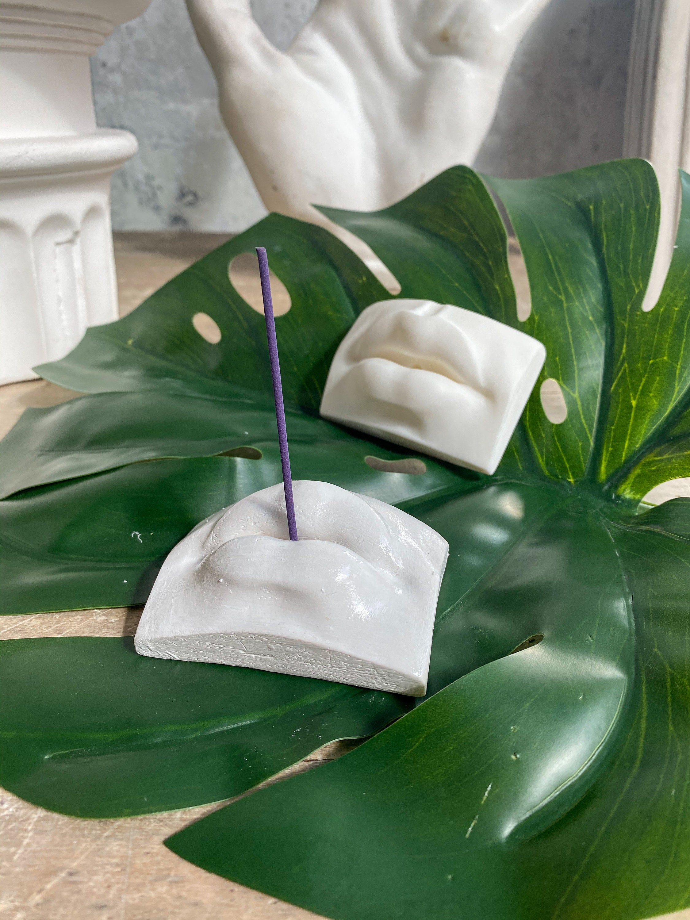 Incense Stand Made of Plaster. Incense Holder Etsy