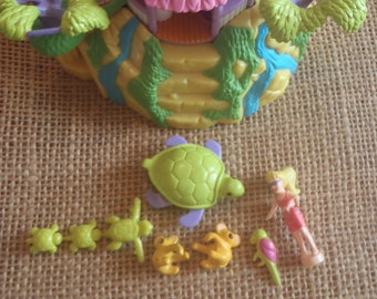 Vintage Polly Pocket 2000 Tropical Pets Set - Complete