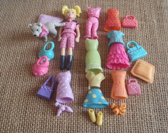 polly pocket dolls and clothes