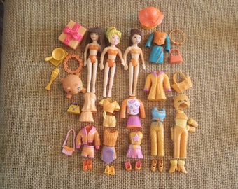 polly pocket dolls and clothes