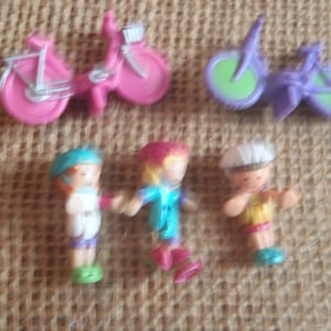 Vintage Bluebird Polly Pocket 1995 Bicycles On The Go Set - Complete