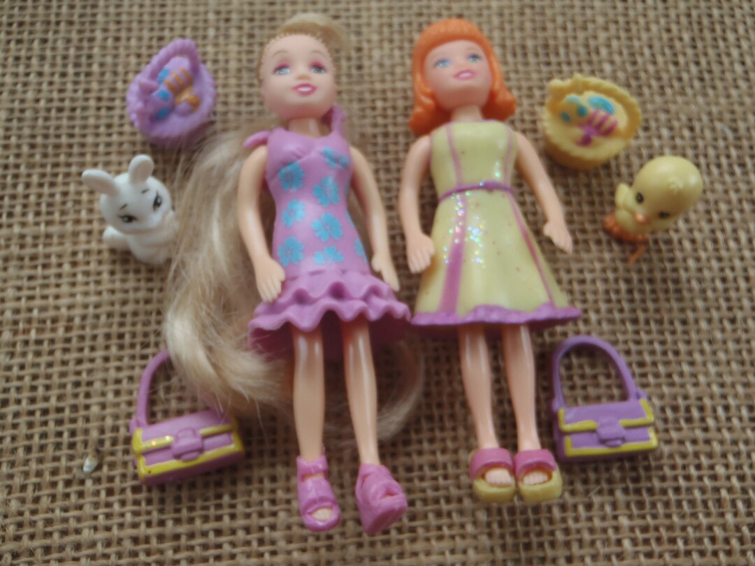 Vintage Polly Pocket Easter Egg Hunt Doll Set J17 Etsy