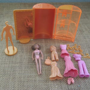 Vintage Polly Pocket 2002 Sparkle Style Studio Shani Doll Set K50