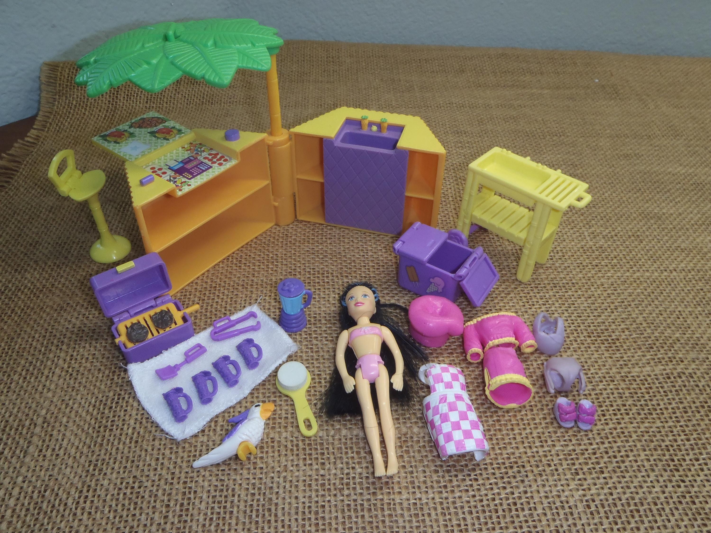 Vintage Polly Pocket 2002 Splashin Fashion Snack Shack With Ana