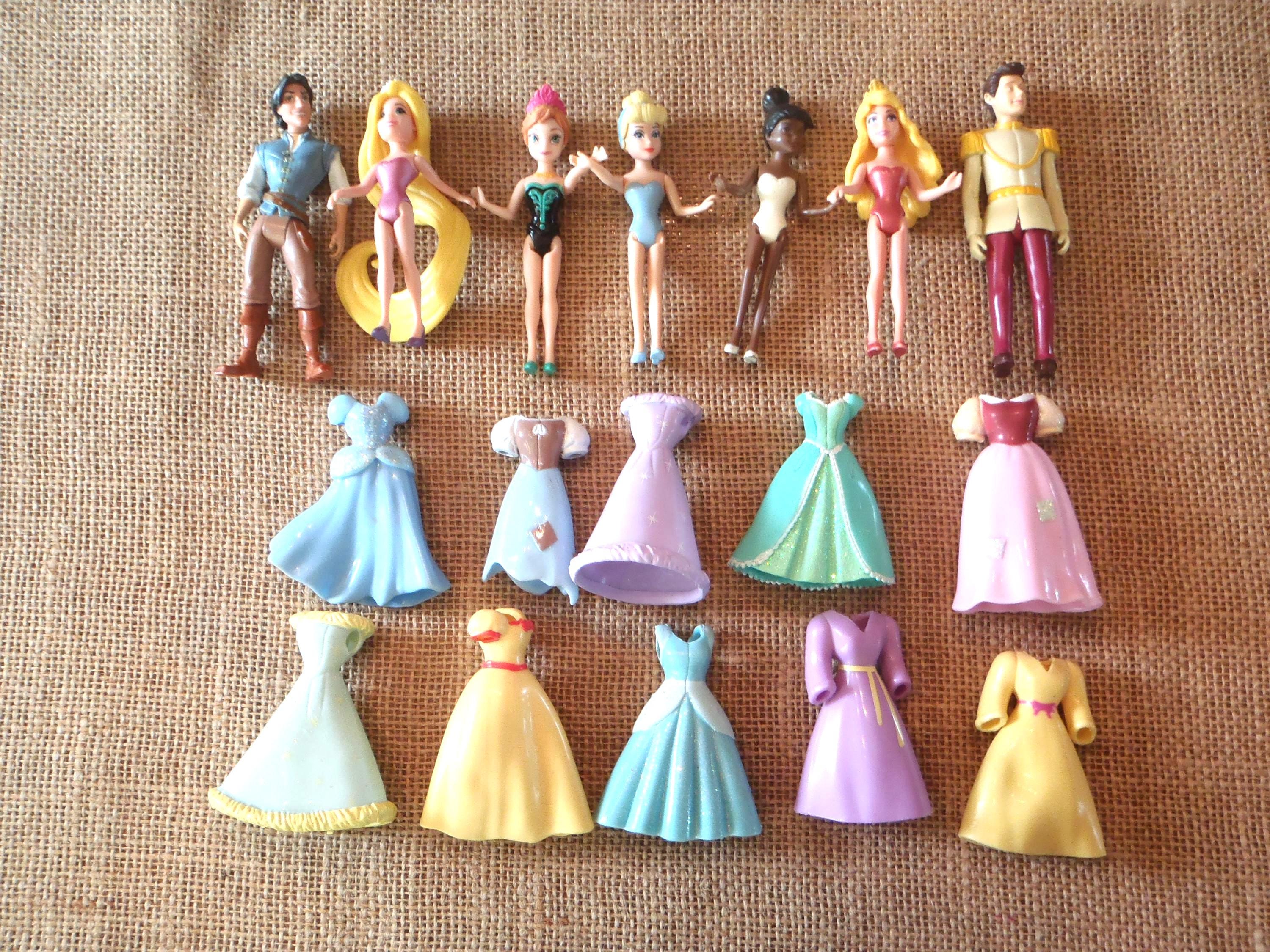 Vintage Polly Pocket Disney Princess & Prince Dresses Set W 864 - Etsy