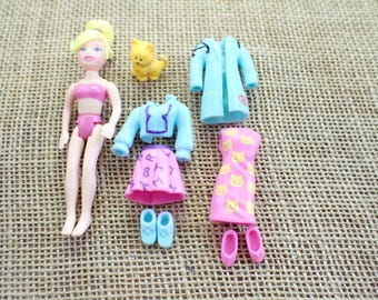 Vintage Polly Pocket 2002 Sparkle Style Studio Shani Doll Set K50