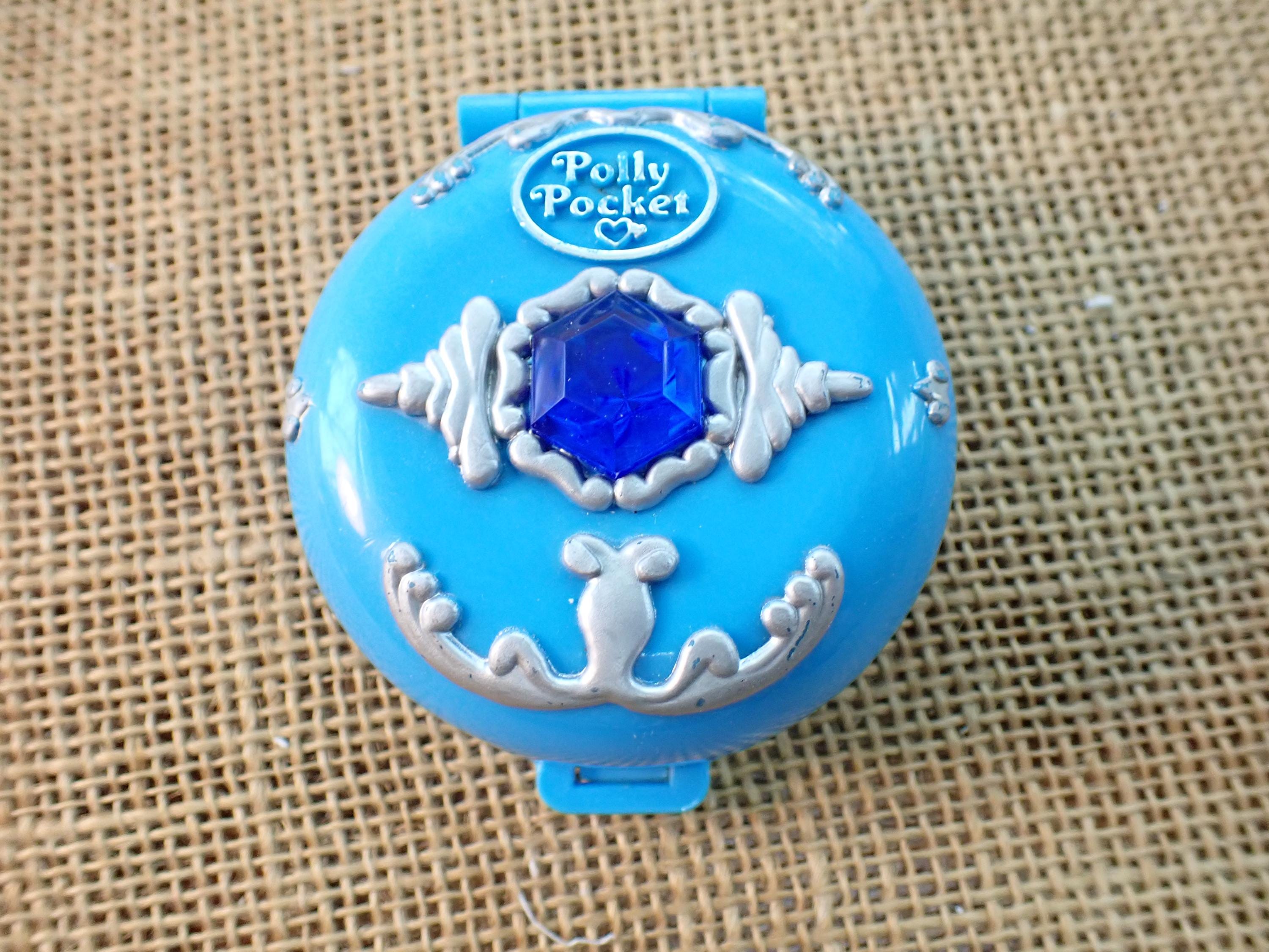 Polly Pocketポーリーポケットジュエルドシー　青コンパクト Jeweled polly pocket - Etsy 日本