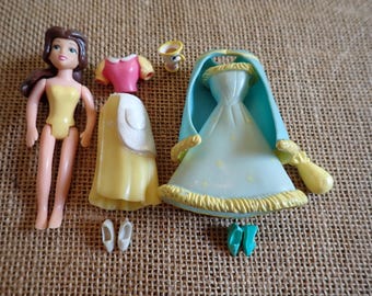 Conjunto de muñecas Polly Pocket de la Princesa Bella y la Bestia de Disney, R49