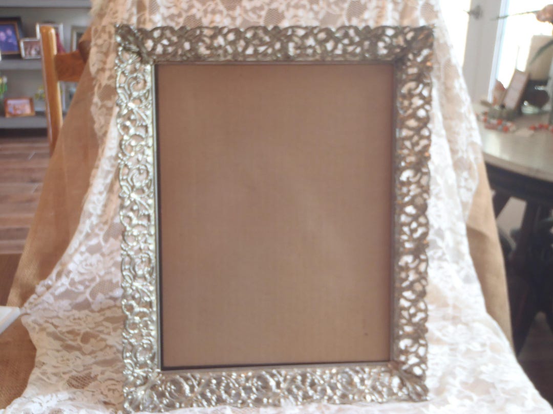 Vintage Ornate Gold Filigree Metal Picture Shabby Frame 13 X 10 - Etsy