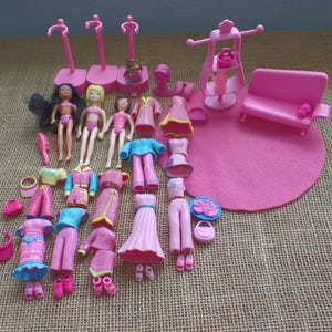 Polly Pocket With Rubber Clothes - Etsy Mini Princess Polly Pocket Doll Mix + Rubber Clothes, Shoes, bags, hats, 100\'s‎ main image 0