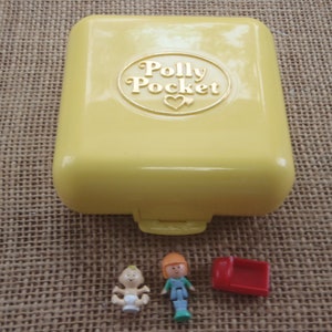 Vintage Bluebird Polly Pocket 1989 Midge&#39;s Play School Compact - Completo