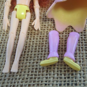 Vintage Polly Pocket Jointed Legs & Arms Articulated Doll Gymnast Dancer Set I26 zdjęcie 4