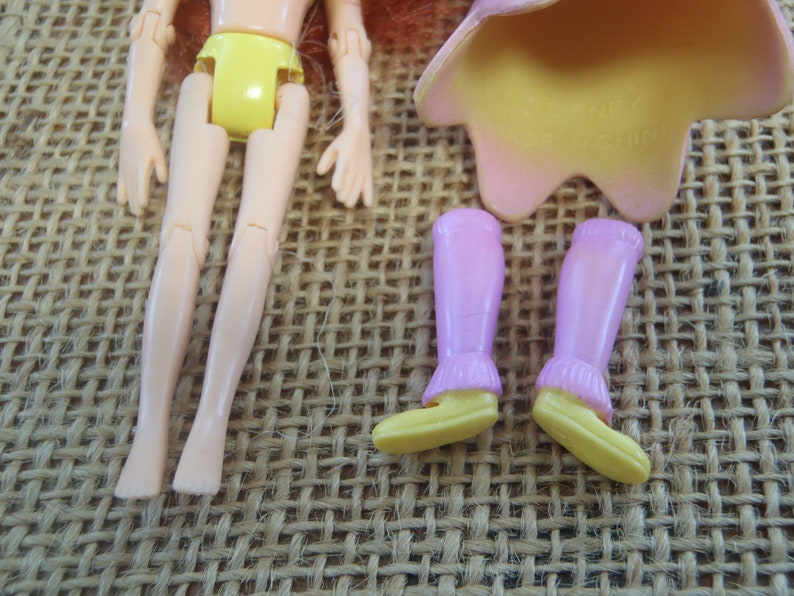 Vintage Polly Pocket Jointed Legs & Arms Articulated Doll Gymnast Dancer Set I26 zdjęcie 4