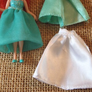 Vintage Polly Pocket Disney Princess Ariel Little Mermaid Doll Outfits Fabric Set G5 image 4