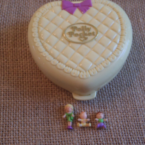 Vintage Bluebird Polly Pocket 1994 Strollin Baby Compact - Complete