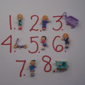Vintage Bluebird Polly Pocket 1993 Figures Dolls Group 13- You Pick