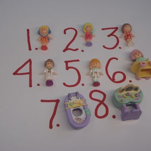 Vintage Bluebird Polly Pocket 1991 Figures Dolls Group 7 - You Pick