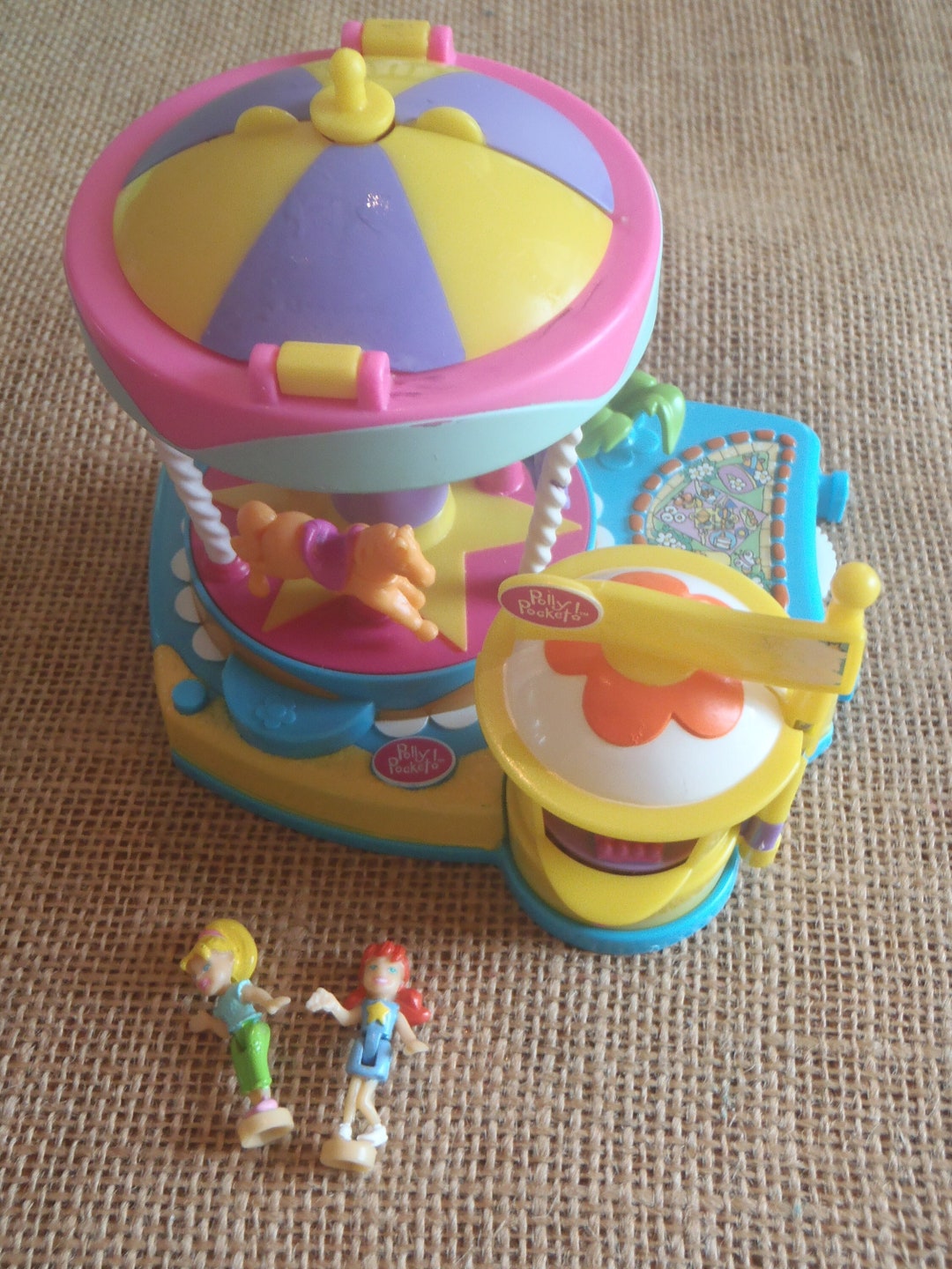 Vintage Mattel Polly Pocket 2002 Carousel Complete Etsy UK