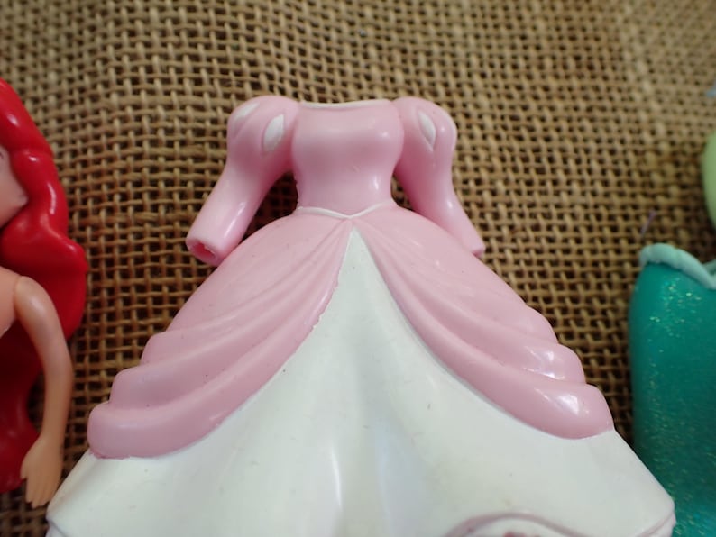 Vintage Polly Pocket Disney Princess Ariel Little Mermaid Doll Outfits Set L5 image 3