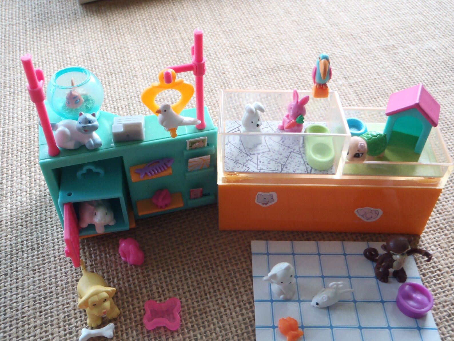 Vintage Polly Pocket Pet Store Shop Shopping Hund Katze Lot 3 Etsy