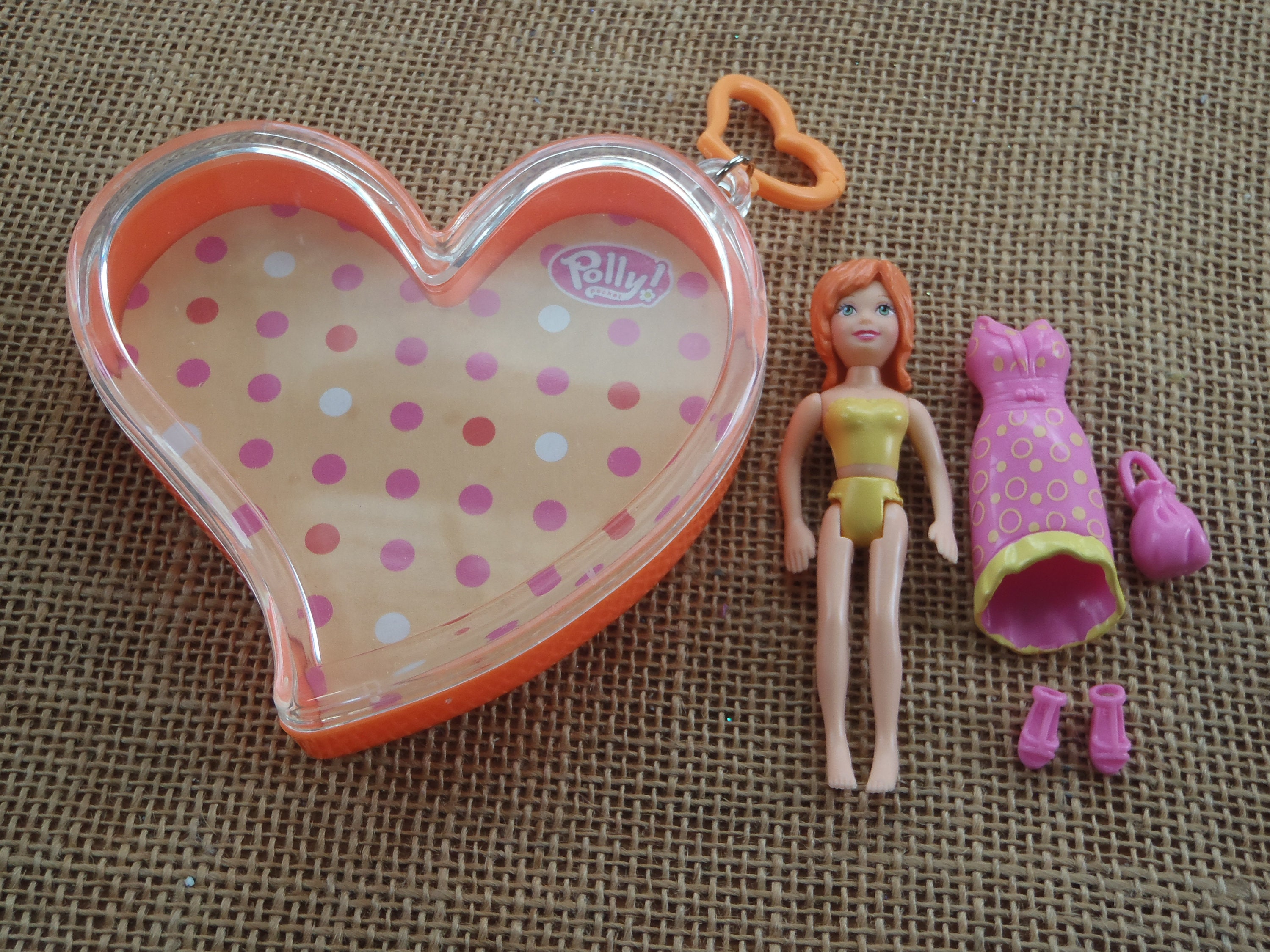 Vintage Polly Pocket Total Sweethearts Lea Doll Hearts Valentines