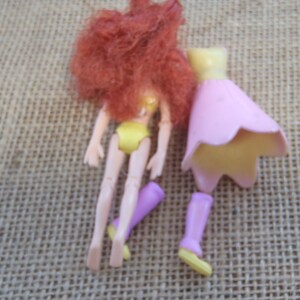 Vintage Polly Pocket Jointed Legs & Arms Articulated Doll Gymnast Dancer Set I26 zdjęcie 6