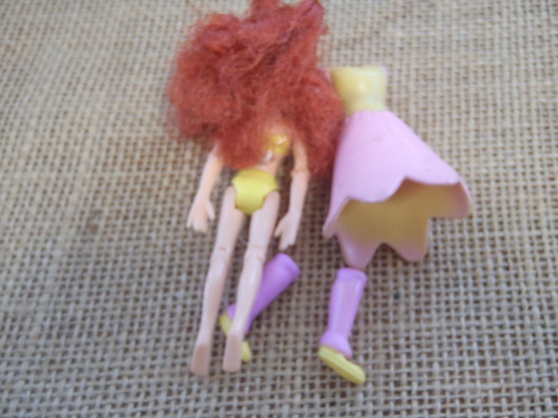 Vintage Polly Pocket Jointed Legs & Arms Articulated Doll Gymnast Dancer Set I26 zdjęcie 6