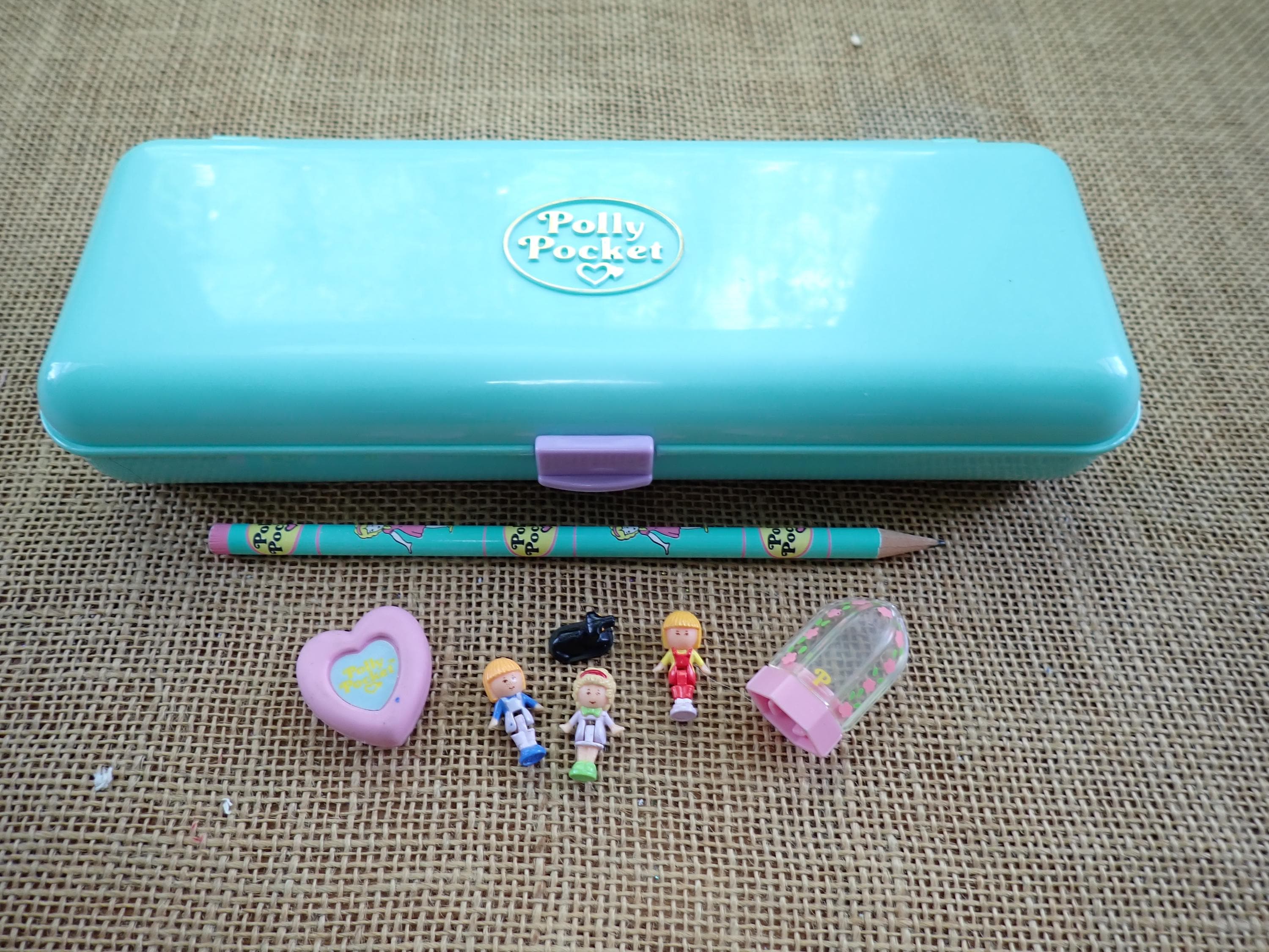 Vintage Bluebird Polly Pocket 1990 Pencil Case Compact UK