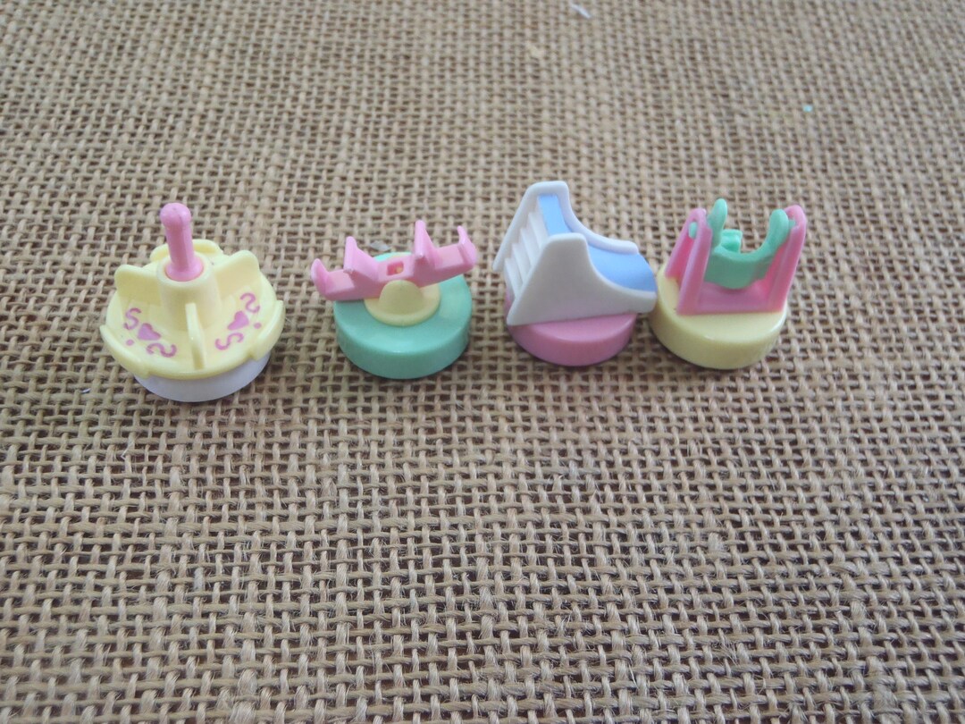 Coffret Tampons Polly Pocket 1992 Babysitting Stamper Set Vintage Bluebird