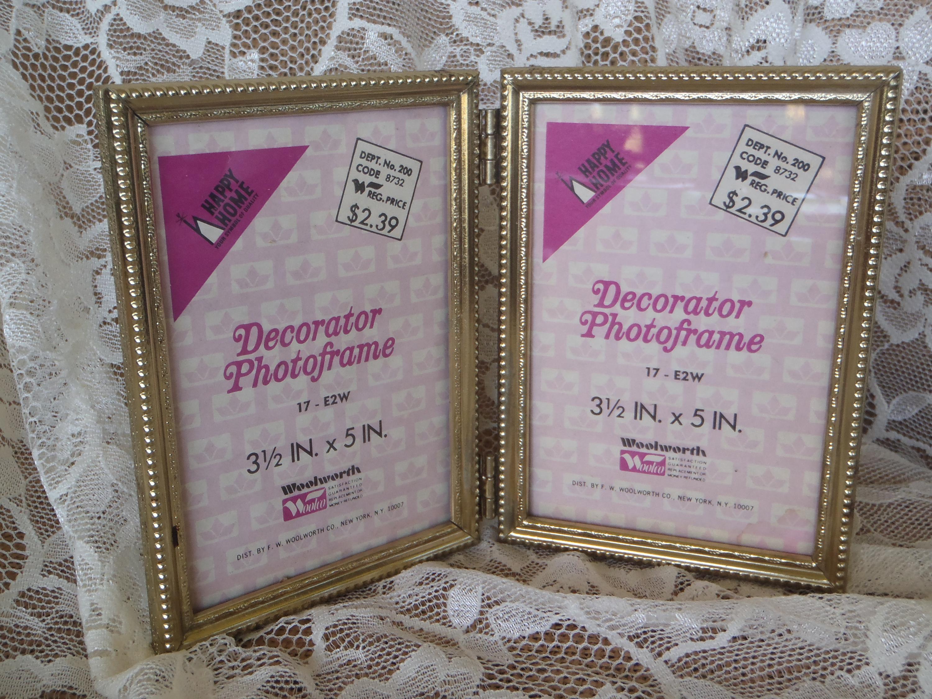 Vintage Ornate Gold Filigree Metal Picture Shabby Small Picture Frame 3 ...