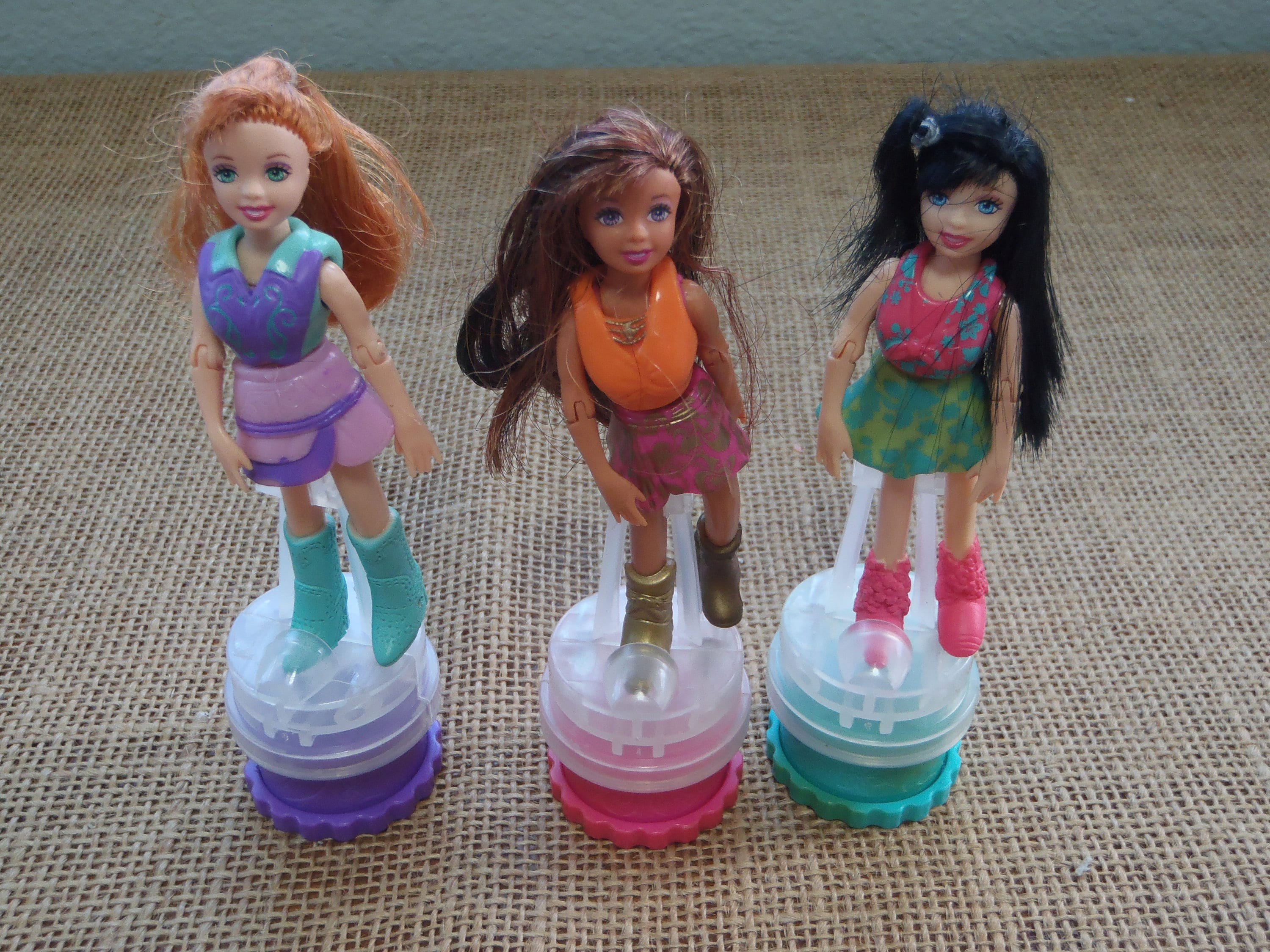 Vintage Polly Pocket Dance Groove Shani Lea Crissy Excellent Set