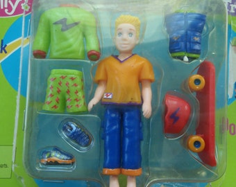Vintage Polly Pocket Totally Trendy Rick Doll New in Package